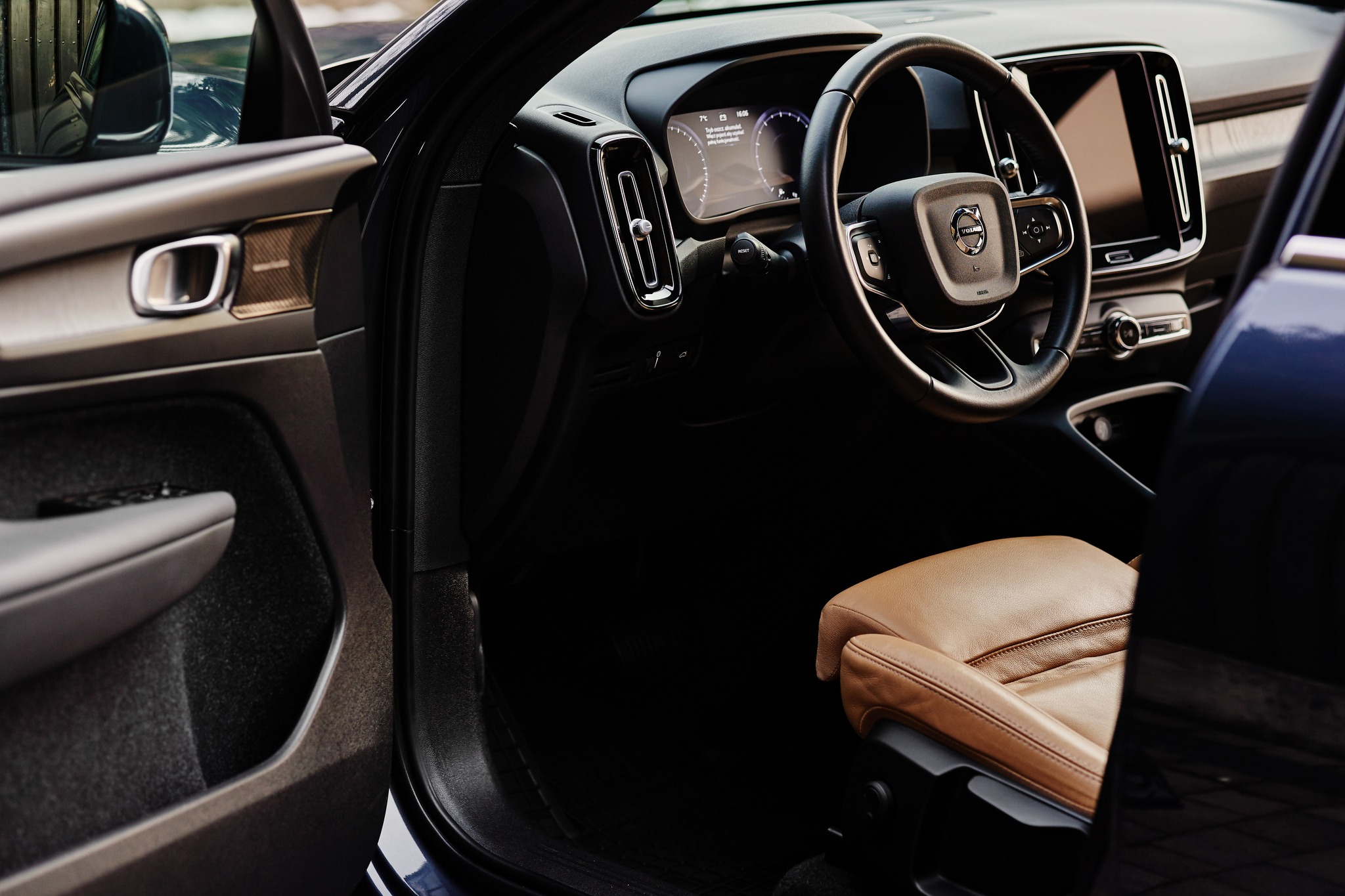 Wnętrze nowoczesnego volvo